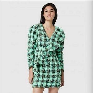 ATOIR REVOLVE Leave Me Be Mini Dress Plaid Tweed Sequins New With Tags